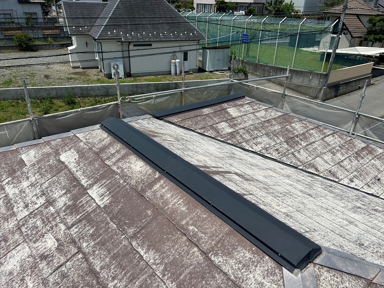 甲斐市　棟板金　完成